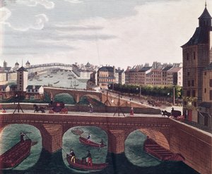 The Pont au Change and the Pont Notre Dame (detail)